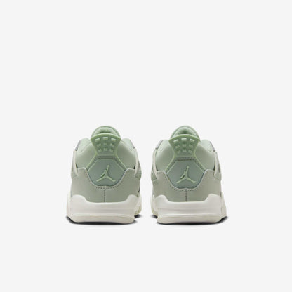 Air Jordan 4 Retro 'Seafoam / Abundance' (2025) (TD) [HV4384-003] Athletic Basketball Sports Sneakers in Seafoam / Sail - Metallic Silver for Unisex Baby Infant Toddler - AVBL MRKT (6)