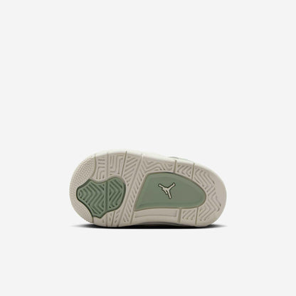 Air Jordan 4 Retro 'Seafoam / Abundance' (2025) (TD) [HV4384-003] Athletic Basketball Sports Sneakers in Seafoam / Sail - Metallic Silver for Unisex Baby Infant Toddler - AVBL MRKT (8)