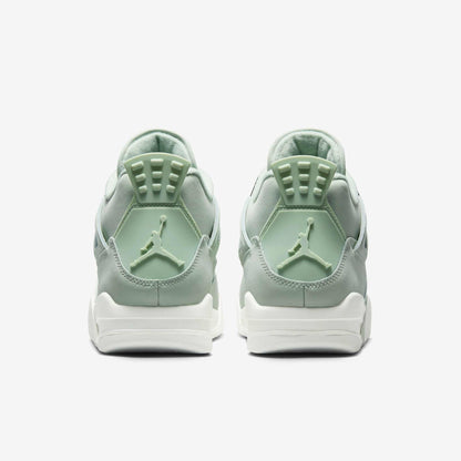 Air Jordan 4 Retro 'Seafoam / Abundance' (2025) (Womens) [HV0823-003] Athletic Basketball Sports Sneakers in Seafoam / Sail - Metallic Silver for Unisex Adult Female Ladies Girls WMNS - AVBL MRKT (6)