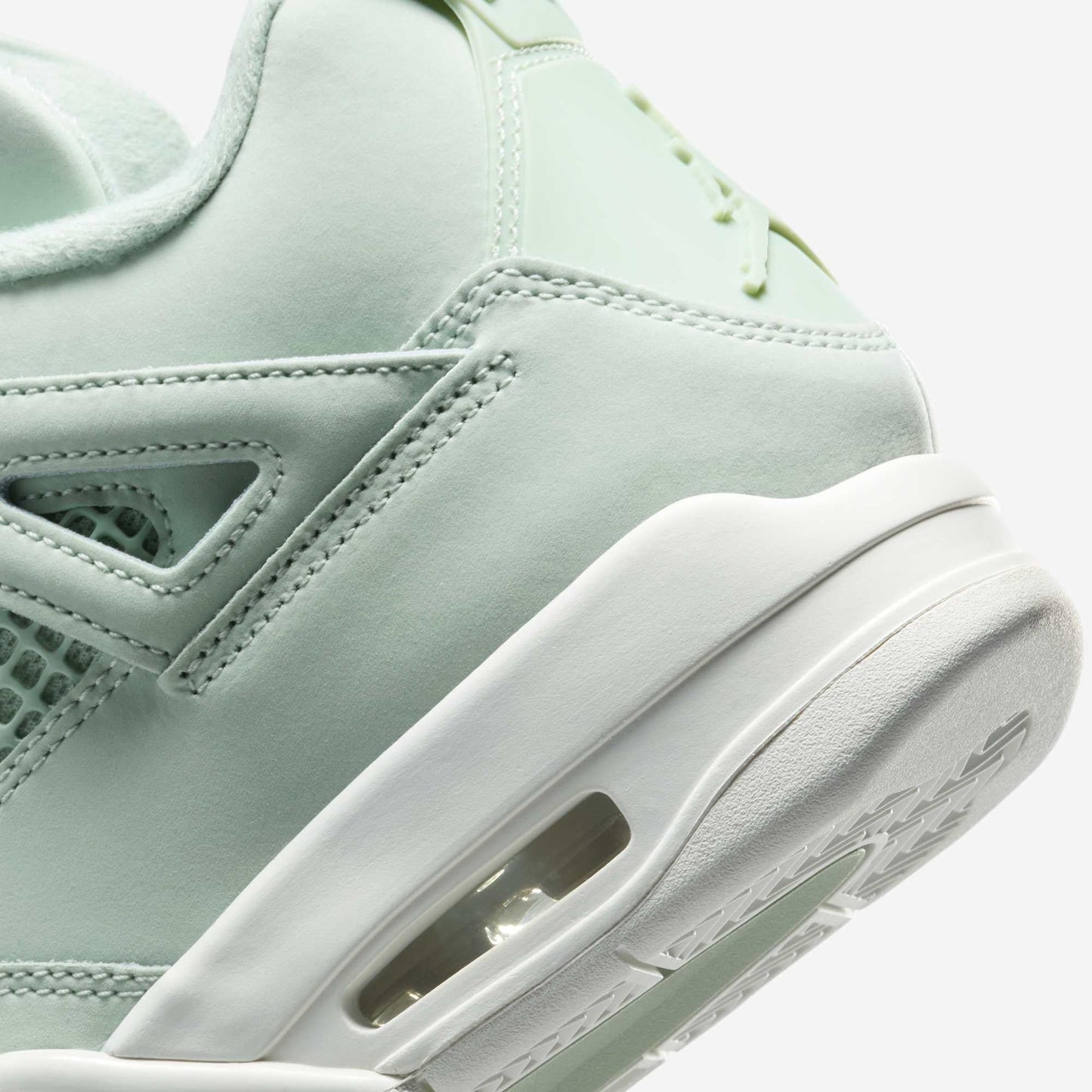 Air Jordan 4 Retro 'Seafoam / Abundance' (2025) (Womens) [HV0823-003] Athletic Basketball Sports Sneakers in Seafoam / Sail - Metallic Silver for Unisex Adult Female Ladies Girls WMNS - AVBL MRKT (8)