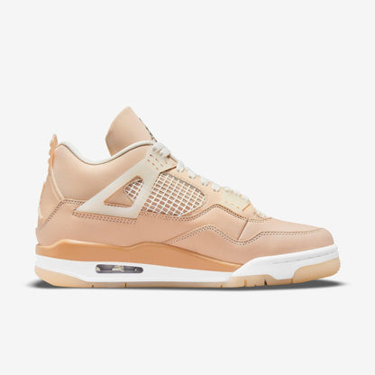 Air Jordan 4 Retro 'Shimmer' (2021) (Womens) [DJ0675-200] Athletic Basketball Sports Sneakers in Shimmer / Metallic Silver for Unisex Adult Female Ladies Girls WMNS - AVBL MRKT (4)