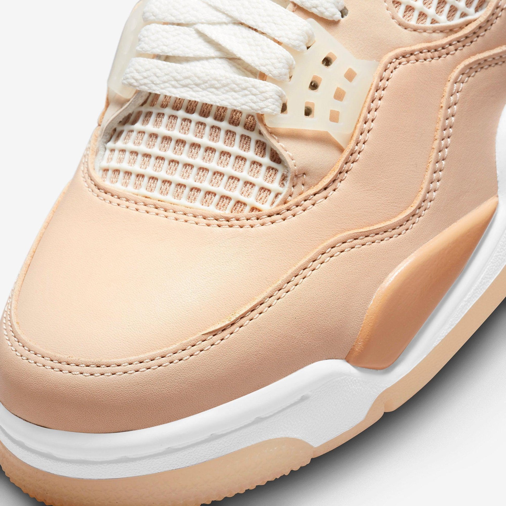 Air Jordan 4 Retro 'Shimmer' (2021) (Womens) [DJ0675-200] Athletic Basketball Sports Sneakers in Shimmer / Metallic Silver for Unisex Adult Female Ladies Girls WMNS - AVBL MRKT (7)