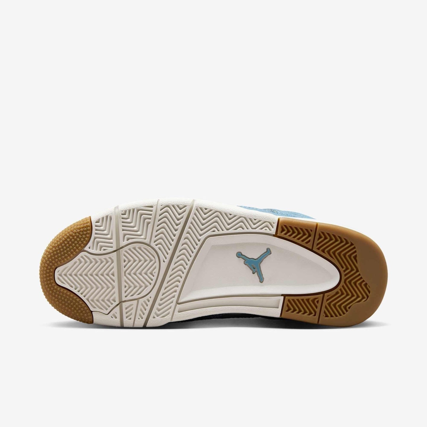 Air Jordan 4 Retro TEX 'Denim / Worn Blue' (2025) (Womens) [IB6716-100] Athletic Basketball Sports Sneakers in Sail / Sail - Gum Light Brown for Unisex Adult Female Ladies Girls WMNS - AVBL MRKT (9)