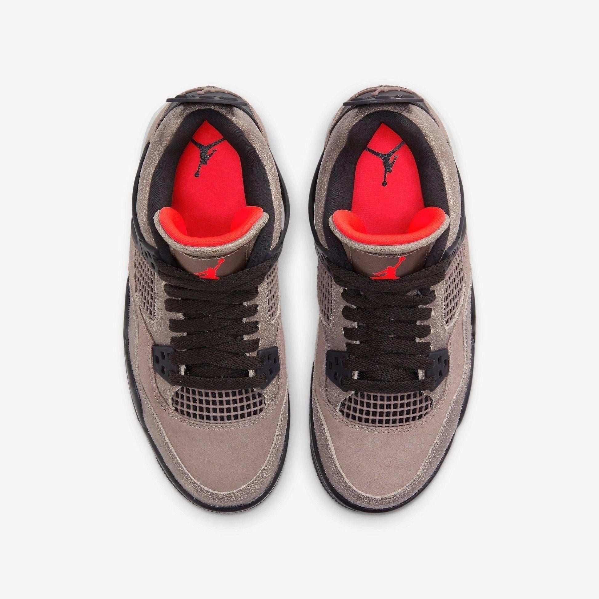 Air Jordan 4 Retro 'Taupe Haze' (2021) (GS) [DJ6249-200] Athletic Basketball Sports Sneakers in Taupe Haze / Infrared 23 - Black - White for Unisex Youth Kids Junior Boys Girls - AVBL MRKT (5)