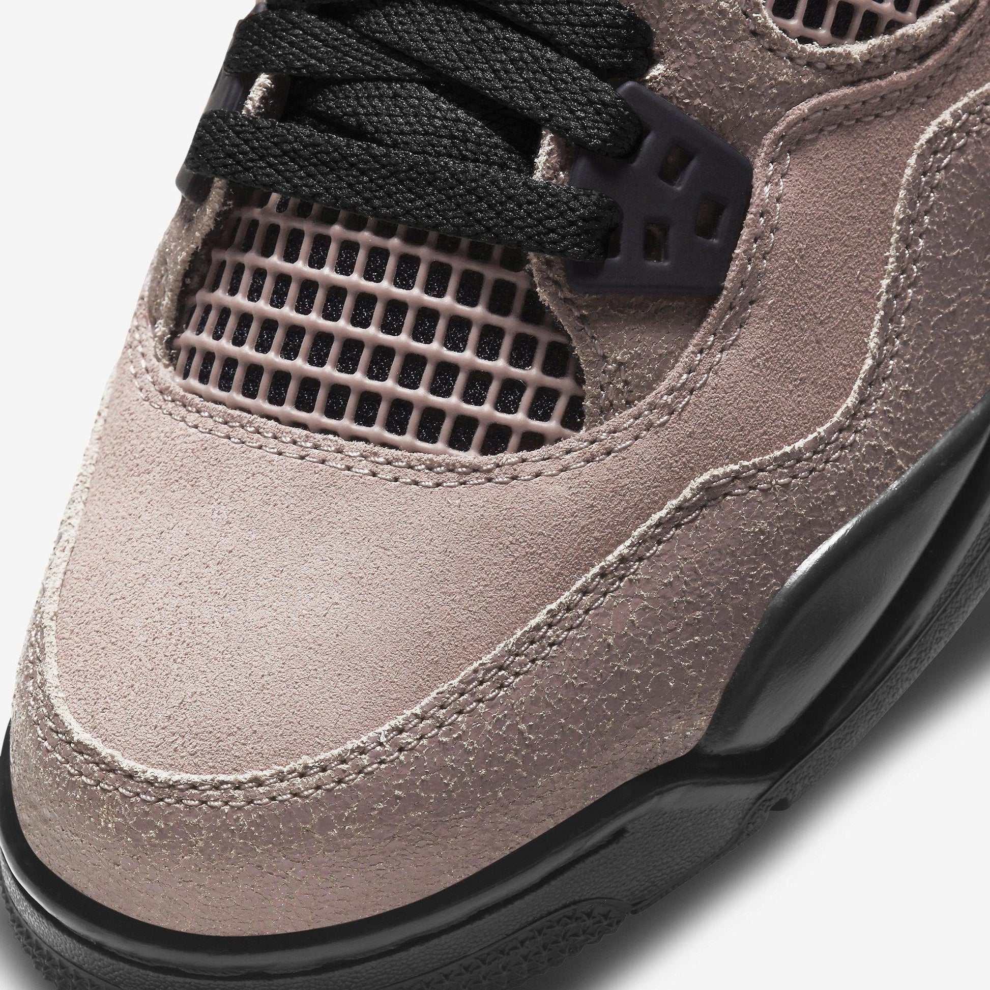 Air Jordan 4 Retro 'Taupe Haze' (2021) (GS) [DJ6249-200] Athletic Basketball Sports Sneakers in Taupe Haze / Infrared 23 - Black - White for Unisex Youth Kids Junior Boys Girls - AVBL MRKT (7)