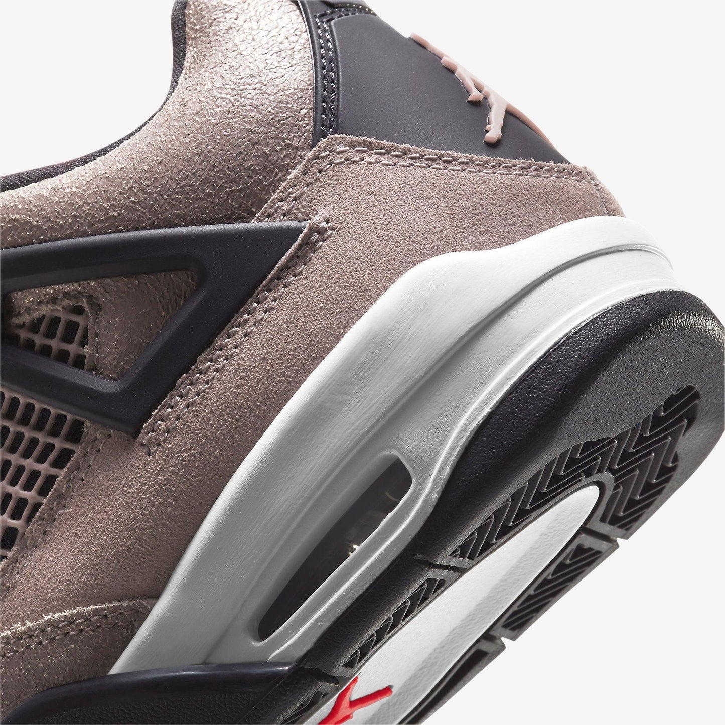 Air Jordan 4 Retro 'Taupe Haze' (2021) (GS) [DJ6249-200] Athletic Basketball Sports Sneakers in Taupe Haze / Infrared 23 - Black - White for Unisex Youth Kids Junior Boys Girls - AVBL MRKT (8)