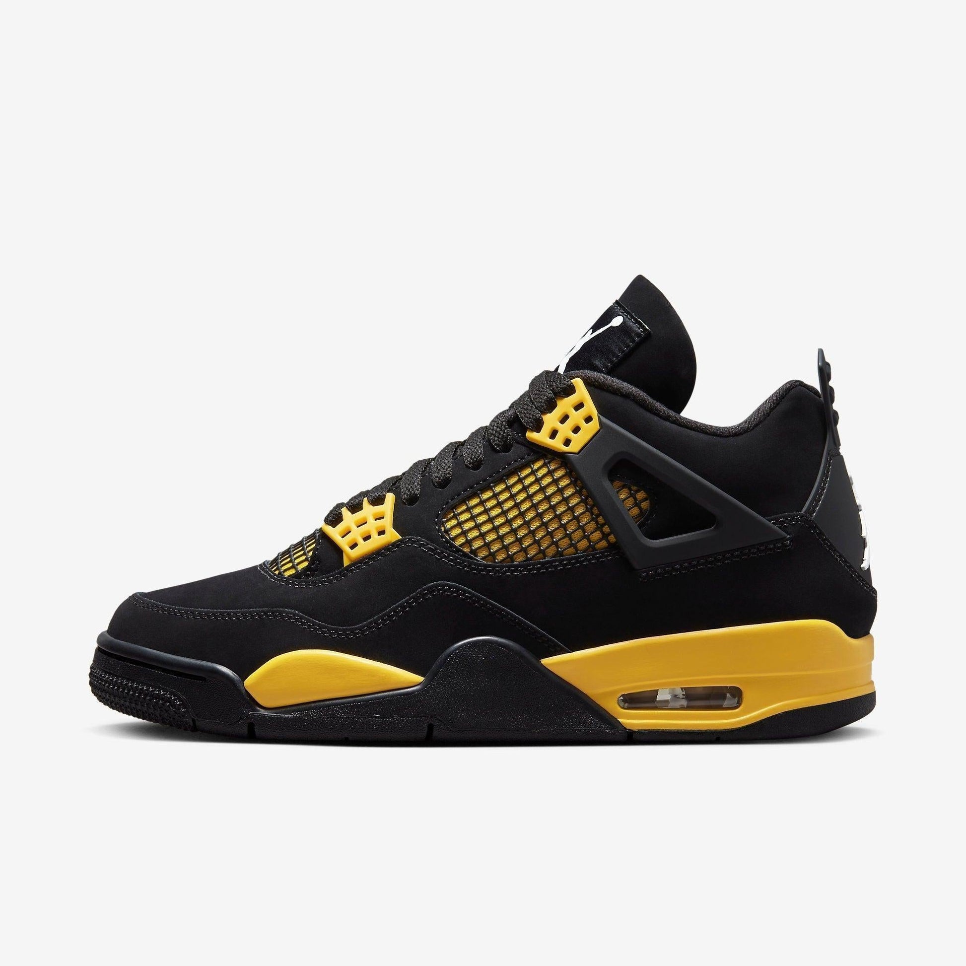 Air Jordan 4 Retro 'Thunder' (2023) [DH6927-017] Athletic Basketball Sports Sneakers in Black / White - Tour Yellow for Unisex Adult Mens - AVBL MRKT (2)