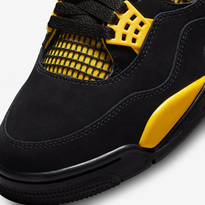 Air Jordan 4 Retro 'Thunder' (2023) [DH6927-017] Athletic Basketball Sports Sneakers in Black / White - Tour Yellow for Unisex Adult Mens - AVBL MRKT (7)