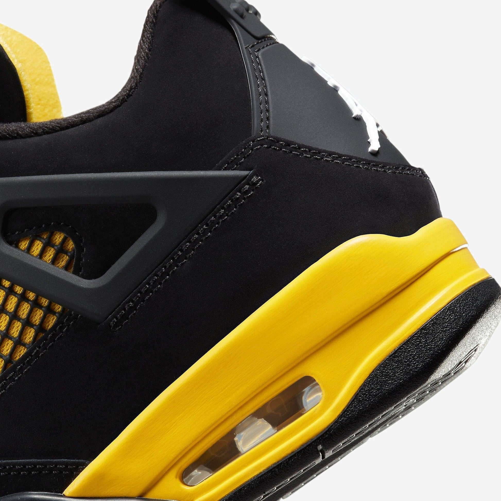 Air Jordan 4 Retro 'Thunder' (2023) [DH6927-017] Athletic Basketball Sports Sneakers in Black / White - Tour Yellow for Unisex Adult Mens - AVBL MRKT (8)