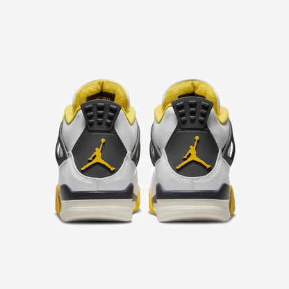 Air Jordan 4 Retro 'Vivid Sulfur' (2024) (Womens) [AQ9129-101] Athletic Basketball Sports Sneakers in White / Coconut Milk - Vivid Sulfur - Black for Unisex Adult Female Ladies Girls WMNS - AVBL MRKT (6)