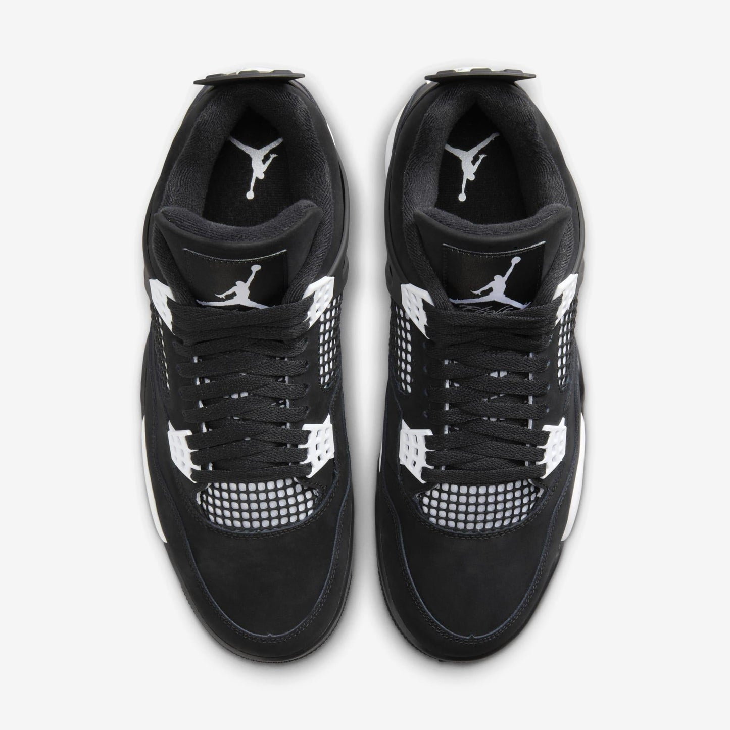 Air Jordan 4 Retro 'White Thunder' (2024) [FQ8138-001] Athletic Basketball Sports Sneakers in Black / White - Black for Unisex Adult Mens - AVBL MRKT (5)