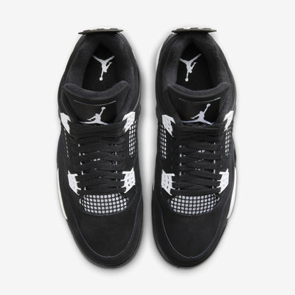 Air Jordan 4 Retro 'White Thunder' (2024) [FQ8138-001] Athletic Basketball Sports Sneakers in Black / White - Black for Unisex Adult Mens - AVBL MRKT (5)