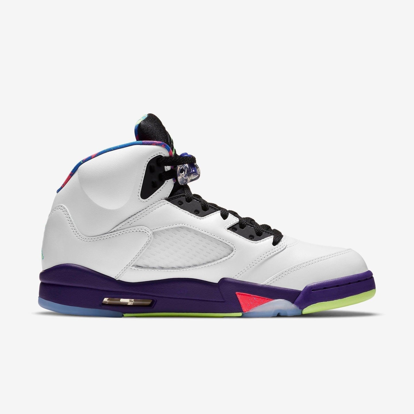 Air Jordan 5 Retro 'Alternate Bel-Air' (2020) [DB3335-100] Athletic Basketball Sports Sneakers in White / Ghost Green - Court Purple for Unisex Adult Mens - AVBL MRKT (4)