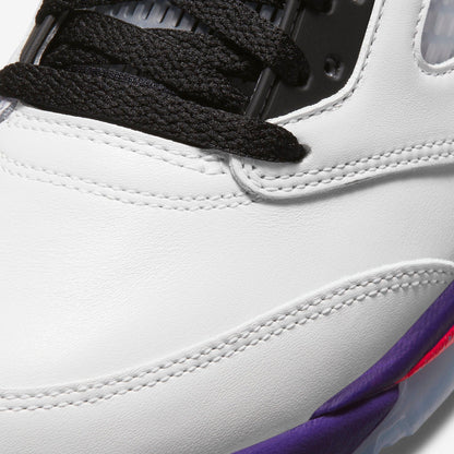 Air Jordan 5 Retro 'Alternate Bel-Air' (2020) [DB3335-100] Athletic Basketball Sports Sneakers in White / Ghost Green - Court Purple for Unisex Adult Mens - AVBL MRKT (7)