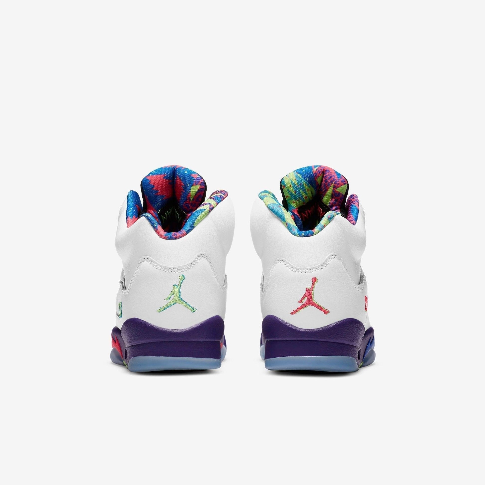 Air Jordan 5 Retro 'Alternate Bel-Air' (2020) (GS) [DB3024-100] Athletic Basketball Sports Sneakers in White / Ghost Green - Court Purple for Unisex Youth Kids Junior Boys Girls - AVBL MRKT (6)