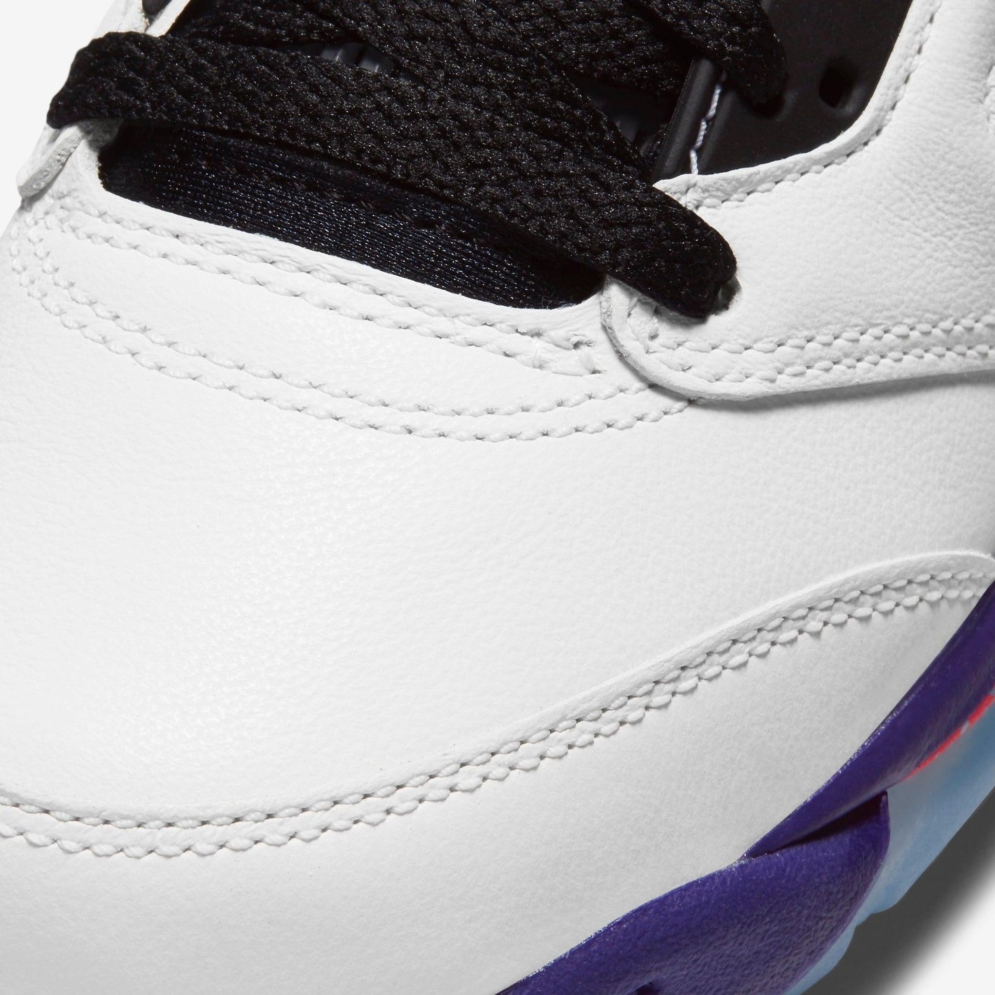 Air Jordan 5 Retro 'Alternate Bel-Air' (2020) (GS) [DB3024-100] Athletic Basketball Sports Sneakers in White / Ghost Green - Court Purple for Unisex Youth Kids Junior Boys Girls - AVBL MRKT (7)