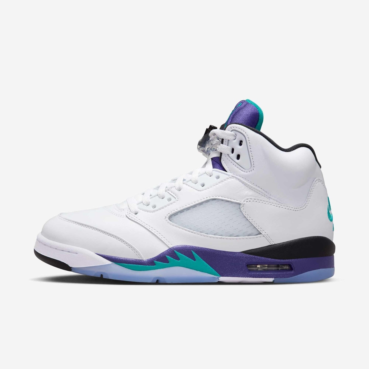 Air Jordan 5 Retro 'Grape' (2025) [HQ7978-100] Athletic Basketball Sports Sneakers in White / New Emerald - Grape Ice for Unisex Adult Mens - AVBL MRKT (2)