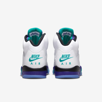Air Jordan 5 Retro 'Grape' (2025) [HQ7978-100] Athletic Basketball Sports Sneakers in White / New Emerald - Grape Ice for Unisex Adult Mens - AVBL MRKT (6)