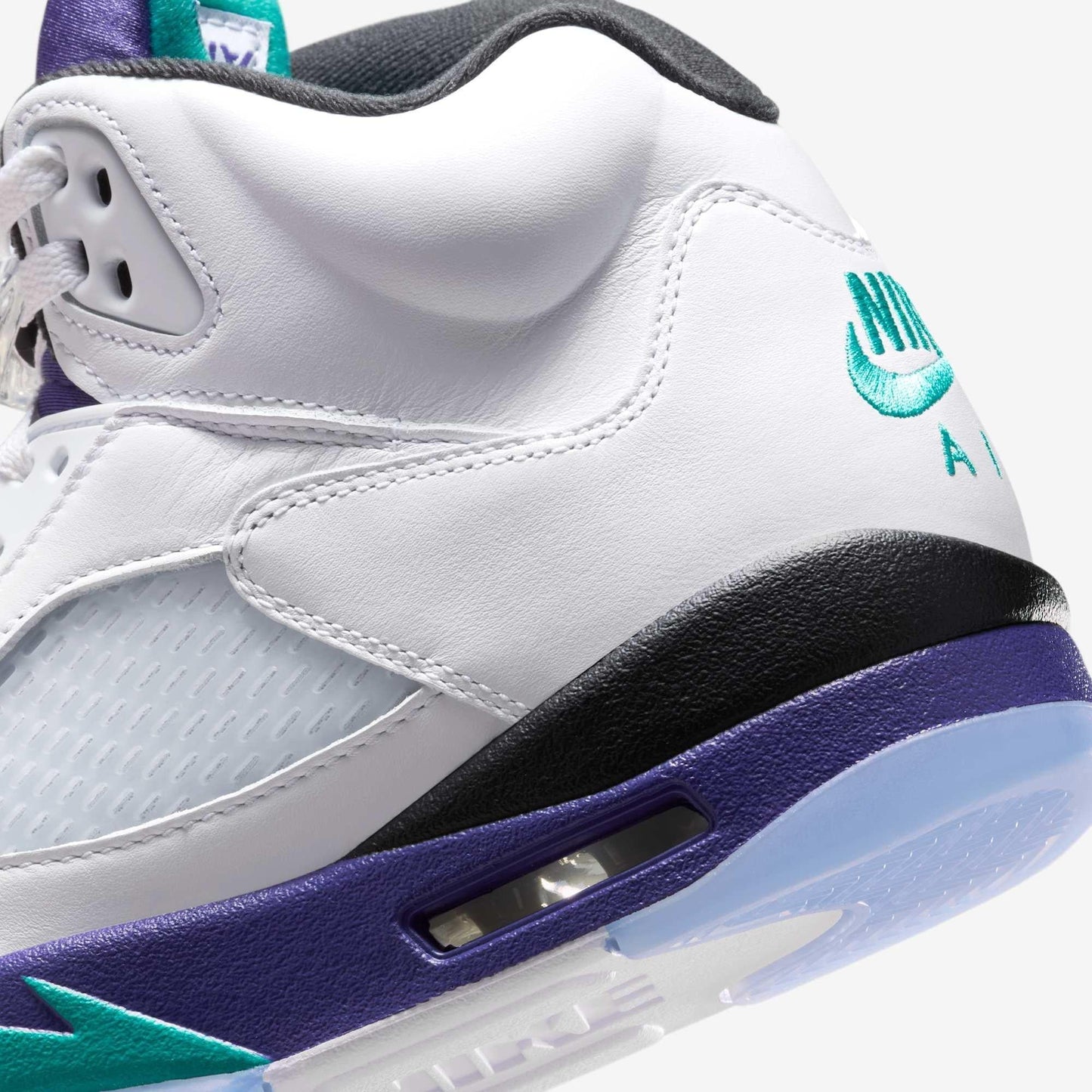 Air Jordan 5 Retro 'Grape' (2025) [HQ7978-100] Athletic Basketball Sports Sneakers in White / New Emerald - Grape Ice for Unisex Adult Mens - AVBL MRKT (8)