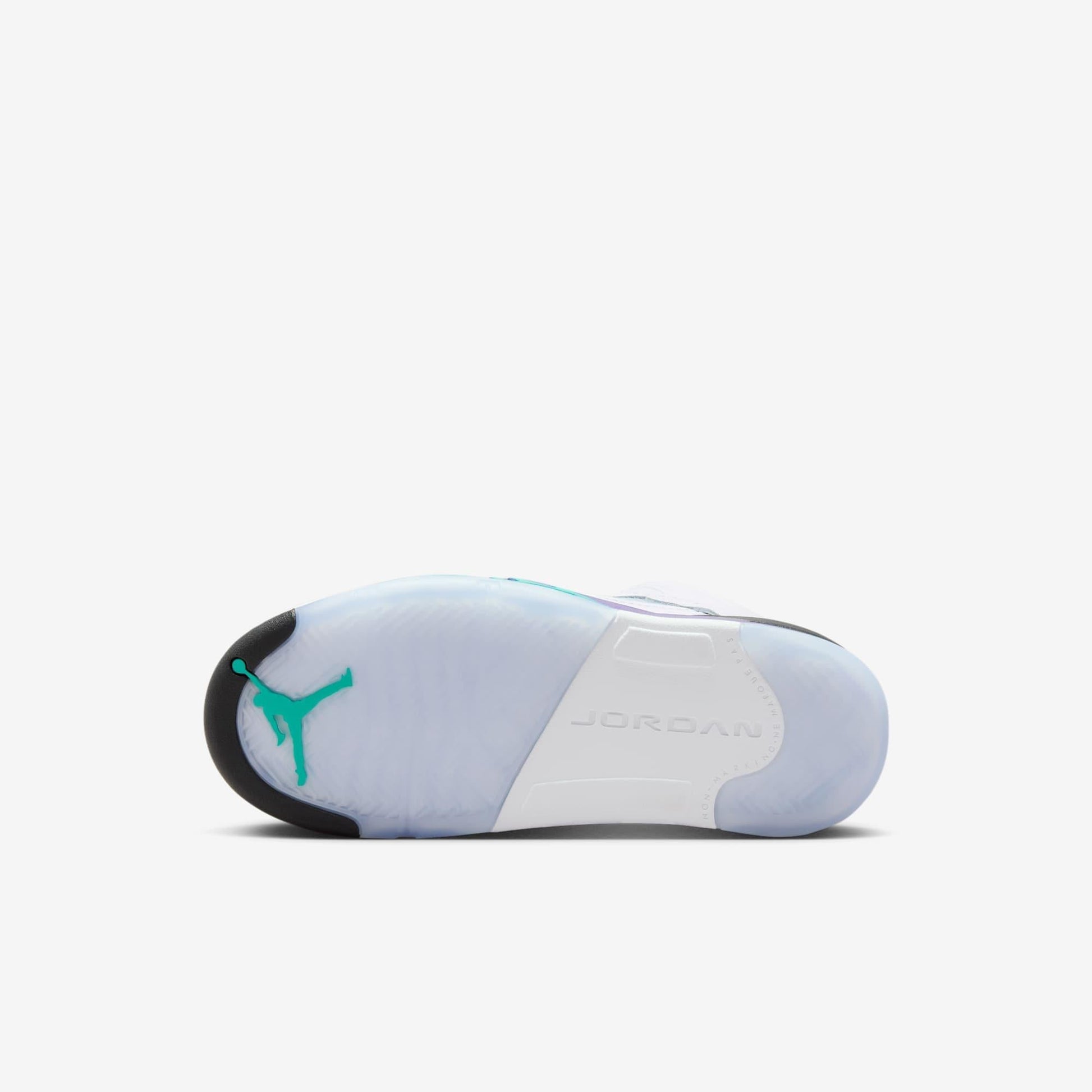 Air Jordan 5 Retro 'Grape' (2025) (PS) [HQ7979-100] Athletic Basketball Sports Sneakers in White / New Emerald - Grape Ice for Unisex Little Kids Pre-School Boys Girls - AVBL MRKT (9)