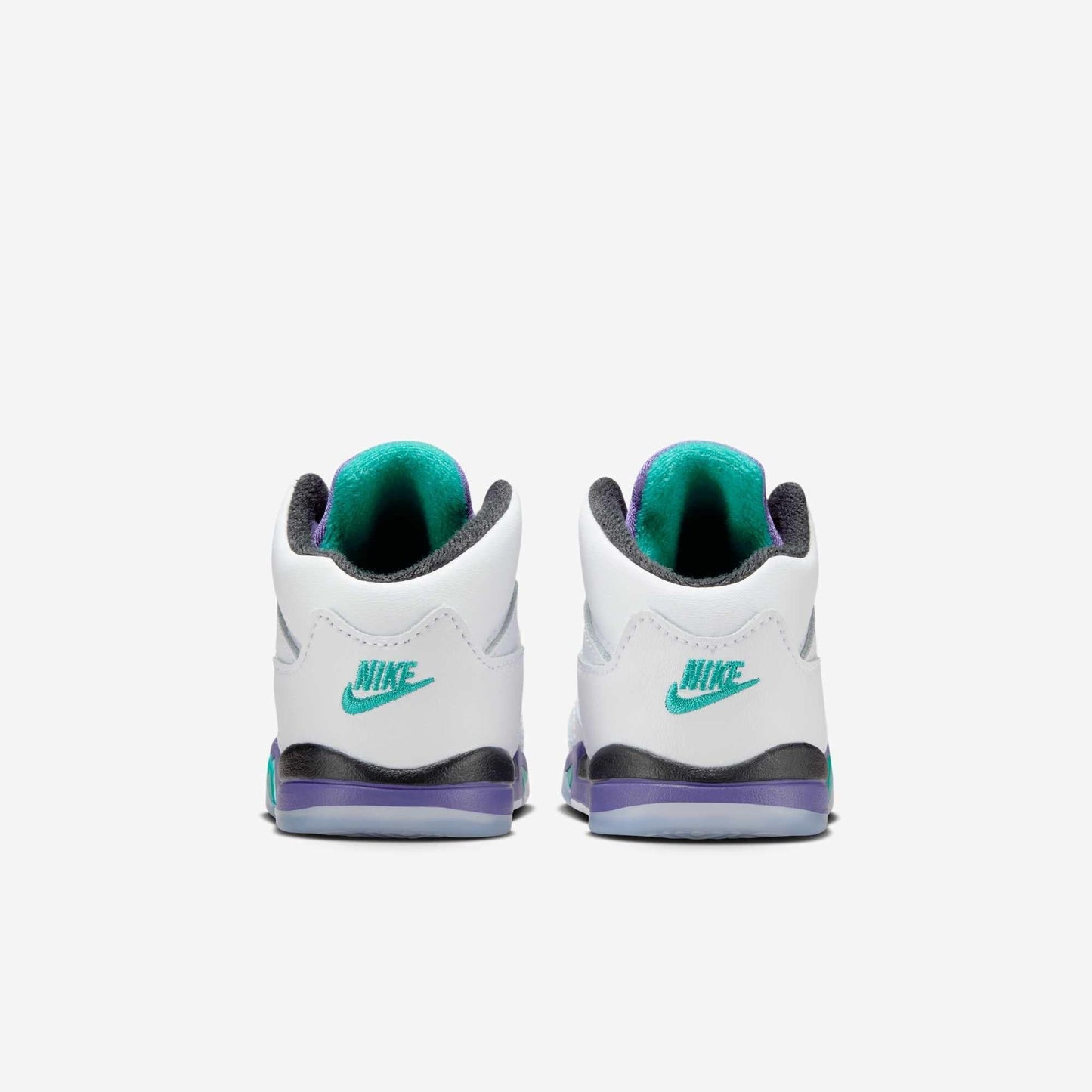 Air Jordan 5 Retro 'Grape' (2025) (TD) [HQ7981-100] Athletic Basketball Sports Sneakers in White / New Emerald - Grape Ice for Unisex Baby Infant Toddler - AVBL MRKT (6)