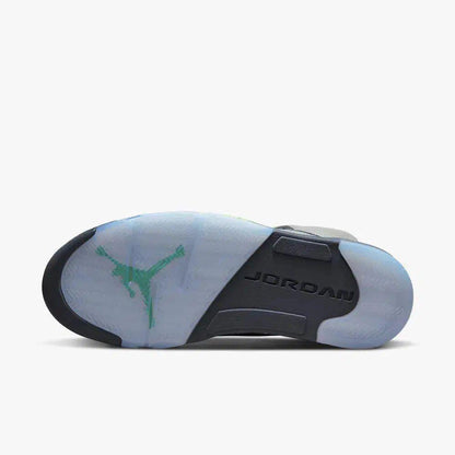 Air Jordan 5 Retro 'Green Bean' (2022) [DM9014-003] Athletic Basketball Sports Sneakers in Silver / Green Bean - Flint Grey for Unisex Adult Mens - AVBL MRKT (10)