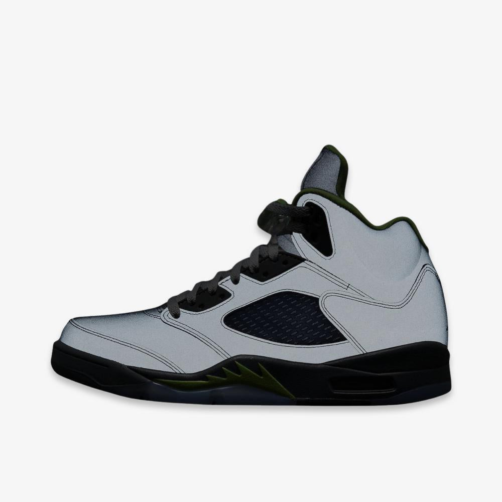 Air Jordan 5 Retro 'Green Bean' (2022) [DM9014-003] Athletic Basketball Sports Sneakers in Silver / Green Bean - Flint Grey for Unisex Adult Mens - AVBL MRKT (11)