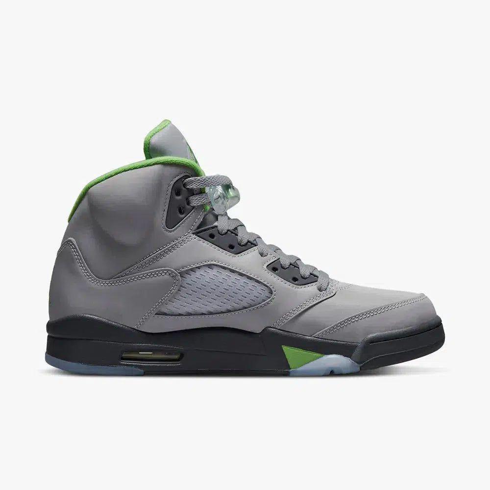 Air Jordan 5 Retro 'Green Bean' (2022) [DM9014-003] Athletic Basketball Sports Sneakers in Silver / Green Bean - Flint Grey for Unisex Adult Mens - AVBL MRKT (4)