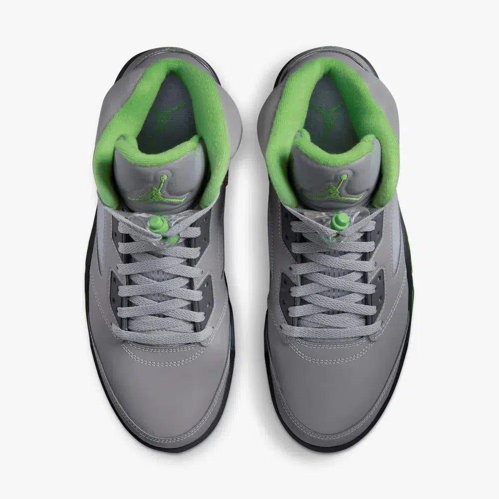 Air Jordan 5 Retro 'Green Bean' (2022) [DM9014-003] Athletic Basketball Sports Sneakers in Silver / Green Bean - Flint Grey for Unisex Adult Mens - AVBL MRKT (5)