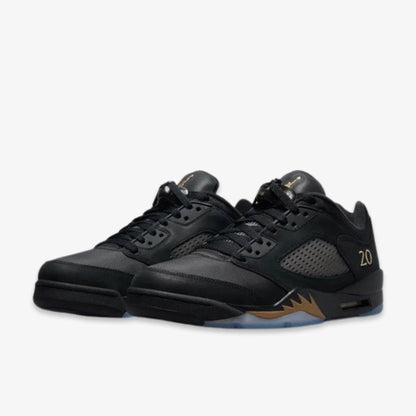 Air Jordan 5 Retro Low WF 'Wings Class of 2020-2021' (2021) [DJ1094-001] Athletic Basketball Sports Sneakers in Black / Metallic Gold for Unisex Adult Mens - AVBL MRKT (1)
