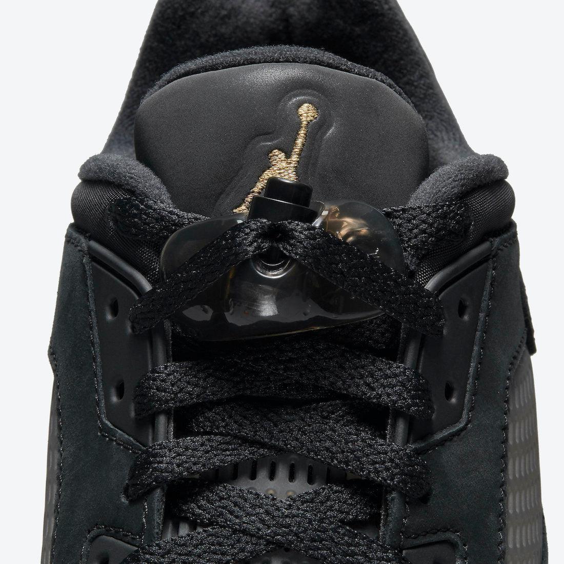 Air Jordan 5 Retro Low WF 'Wings Class of 2020-2021' (2021) [DJ1094-001] Athletic Basketball Sports Sneakers in Black / Metallic Gold for Unisex Adult Mens - AVBL MRKT (12)