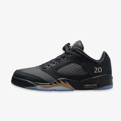 Air Jordan 5 Retro Low WF 'Wings Class of 2020-2021' (2021) [DJ1094-001] Athletic Basketball Sports Sneakers in Black / Metallic Gold for Unisex Adult Mens - AVBL MRKT (2)
