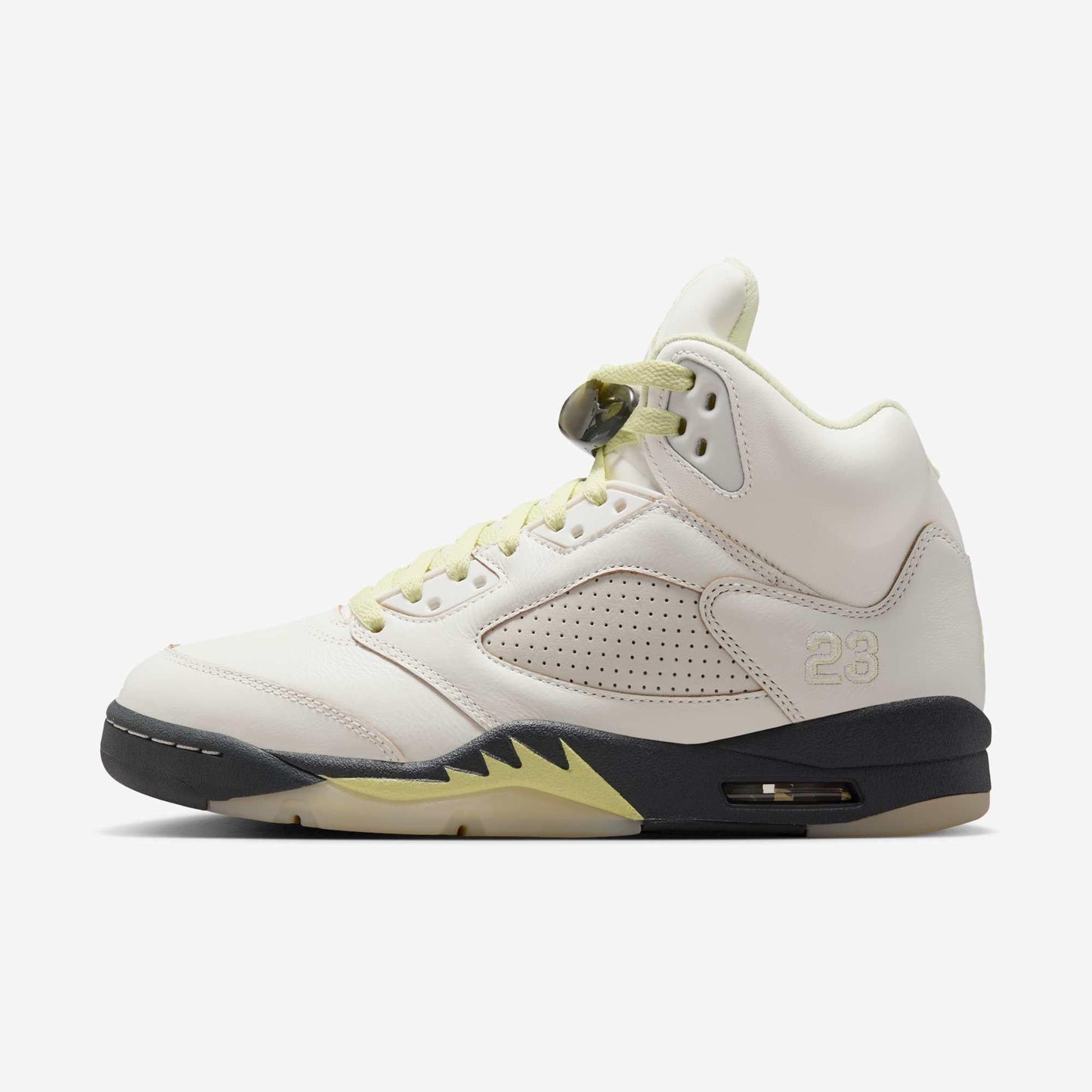 Air Jordan 5 Retro 'Luminous Green' (2025) (Womens) [IM7592-130] Athletic Basketball Sports Sneakers in Sail / Luminous Green - Anthracite for Unisex Adult Female Ladies Girls WMNS - AVBL MRKT (2)