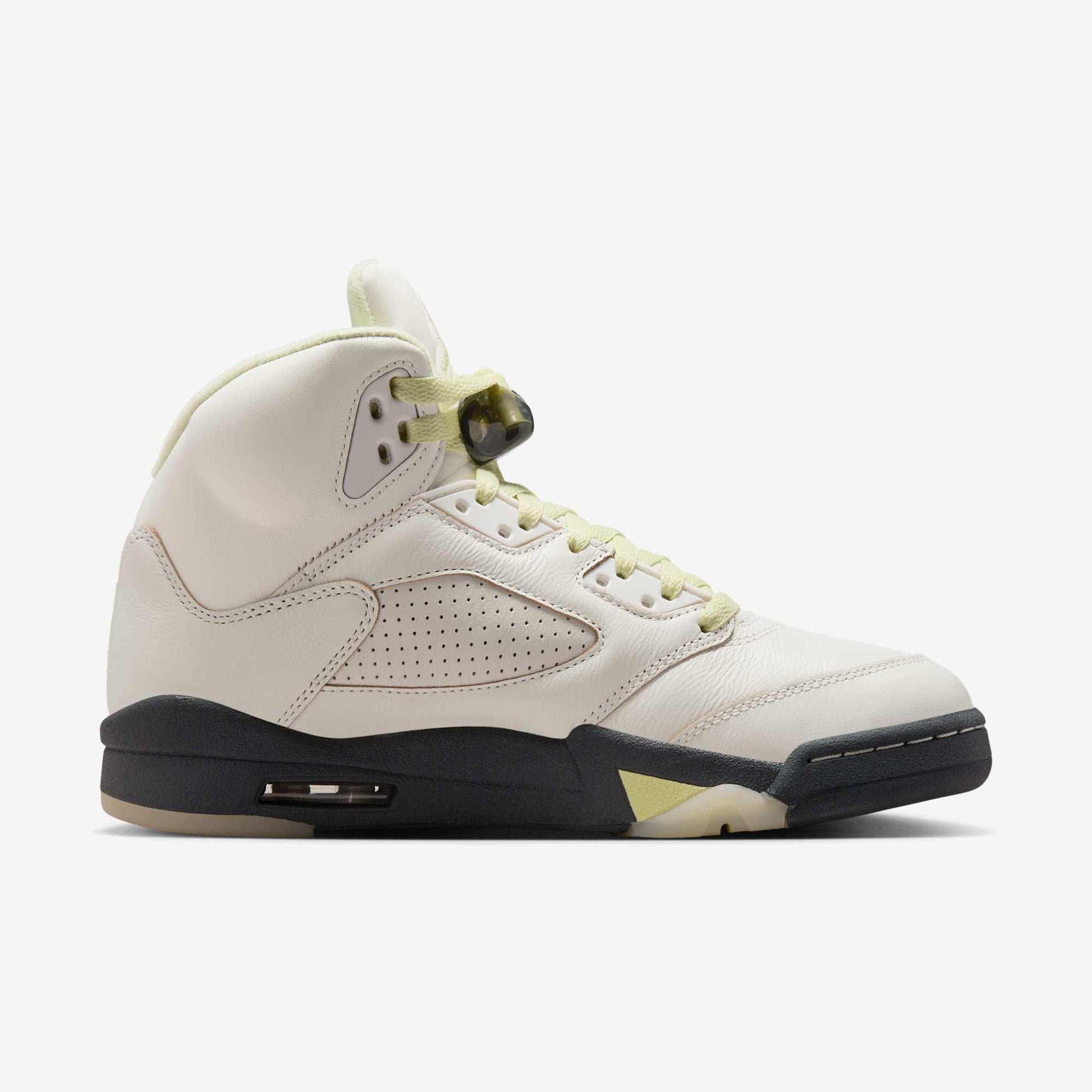 Air Jordan 5 Retro 'Luminous Green' (2025) (Womens) [IM7592-130] Athletic Basketball Sports Sneakers in Sail / Luminous Green - Anthracite for Unisex Adult Female Ladies Girls WMNS - AVBL MRKT (4)