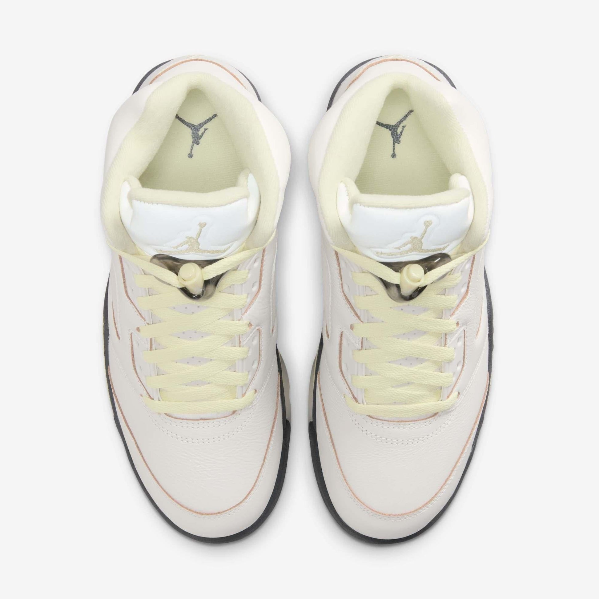 Air Jordan 5 Retro 'Luminous Green' (2025) (Womens) [IM7592-130] Athletic Basketball Sports Sneakers in Sail / Luminous Green - Anthracite for Unisex Adult Female Ladies Girls WMNS - AVBL MRKT (5)