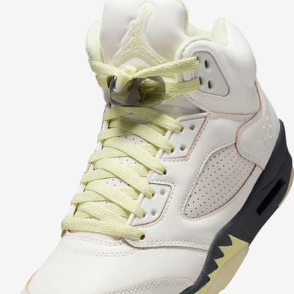 Air Jordan 5 Retro 'Luminous Green' (2025) (Womens) [IM7592-130] Athletic Basketball Sports Sneakers in Sail / Luminous Green - Anthracite for Unisex Adult Female Ladies Girls WMNS - AVBL MRKT (7)