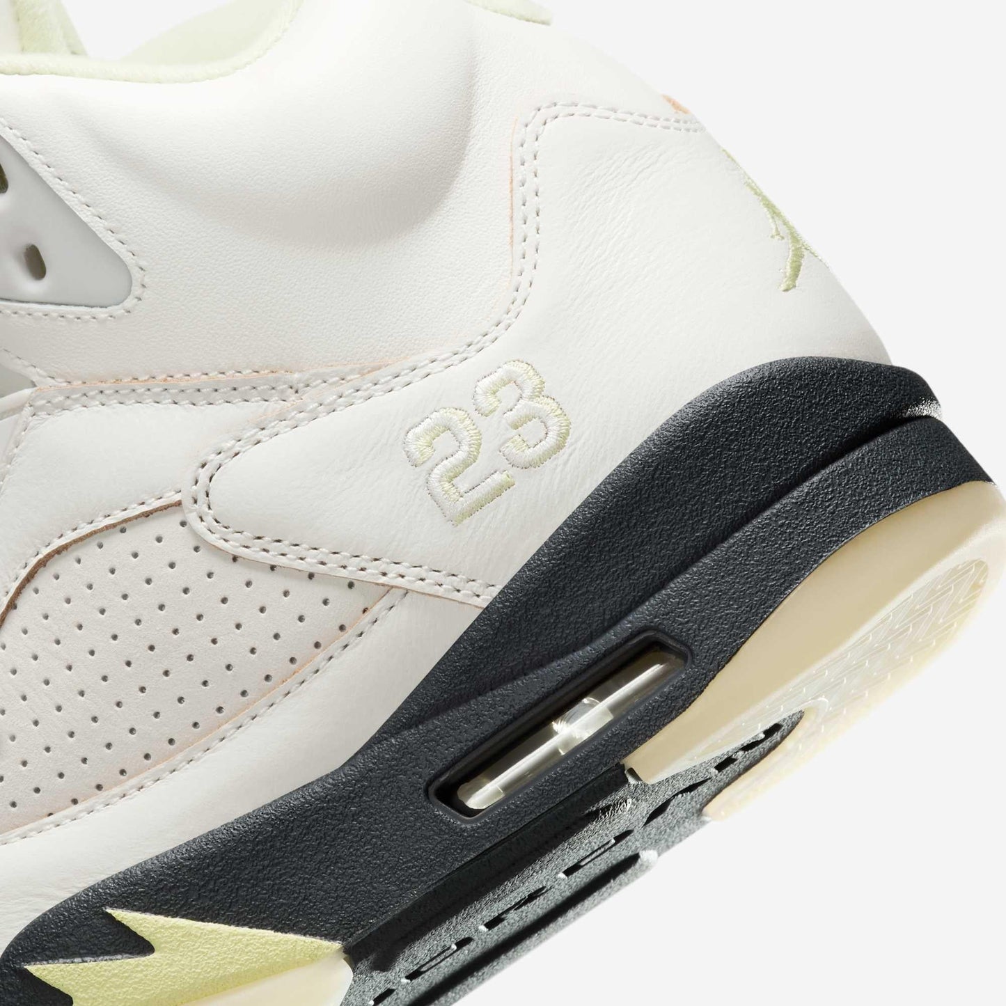 Air Jordan 5 Retro 'Luminous Green' (2025) (Womens) [IM7592-130] Athletic Basketball Sports Sneakers in Sail / Luminous Green - Anthracite for Unisex Adult Female Ladies Girls WMNS - AVBL MRKT (8)