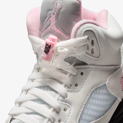 Air Jordan 5 Retro OG '35th Anniversary / Medium Soft Pink' (2025) (GS) [HQ7980-102] Athletic Basketball Sports Sneakers in White / Medium Soft Pink - Black for Unisex Youth Kids Junior Boys Girls - AVBL MRKT (7)