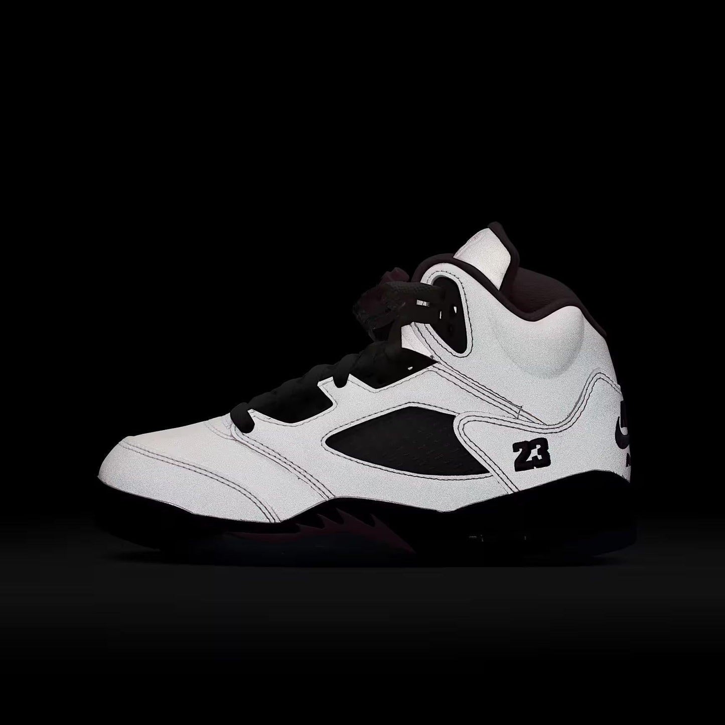 Air Jordan 5 Retro OG '35th Anniversary / Medium Soft Pink' (2025) (GS) [HQ7980-102] Athletic Basketball Sports Sneakers in White / Medium Soft Pink - Black for Unisex Youth Kids Junior Boys Girls - AVBL MRKT (11)