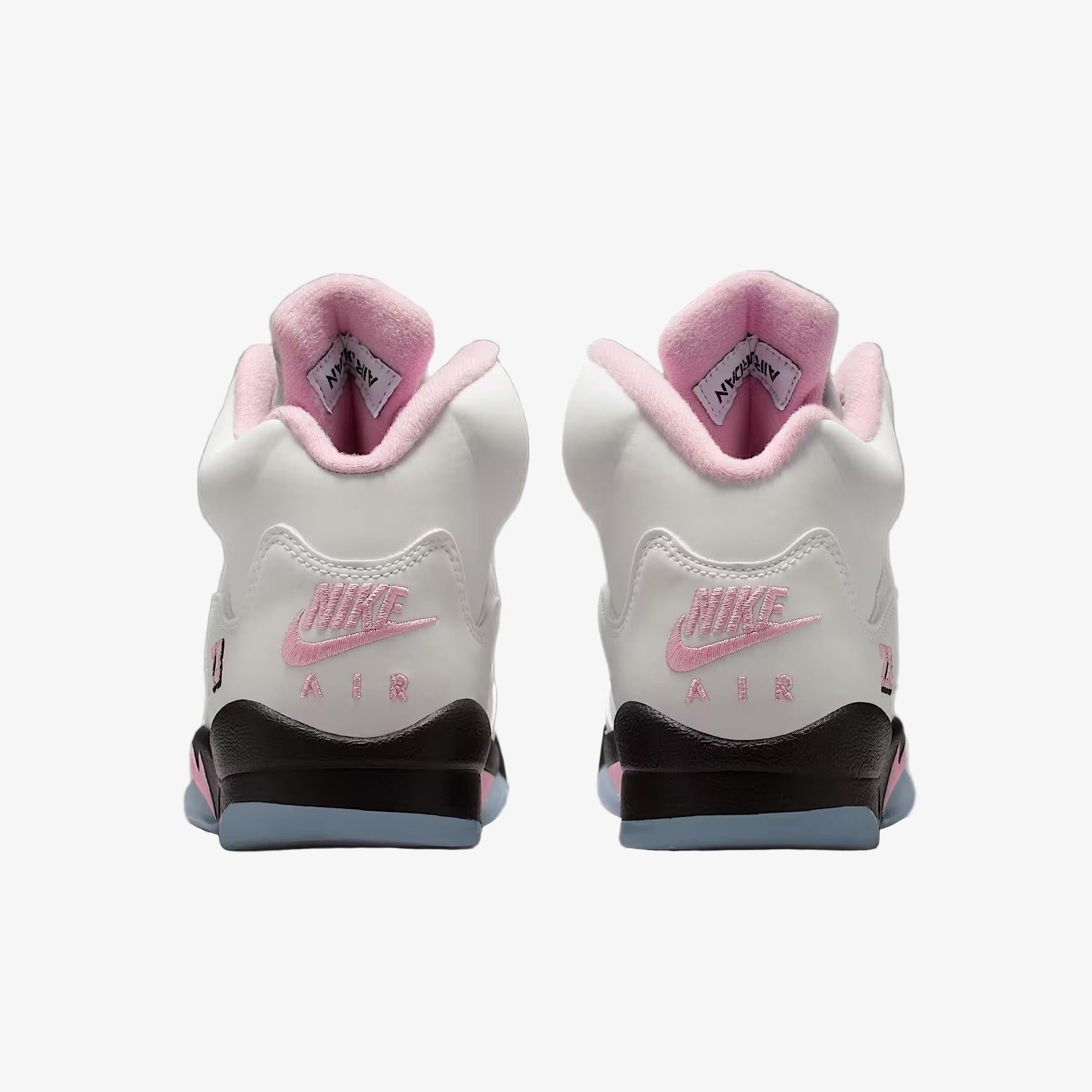 Air Jordan 5 Retro OG '35th Anniversary / Medium Soft Pink' (2025) (GS) [HQ7980-102] Athletic Basketball Sports Sneakers in White / Medium Soft Pink - Black for Unisex Youth Kids Junior Boys Girls - AVBL MRKT (6)