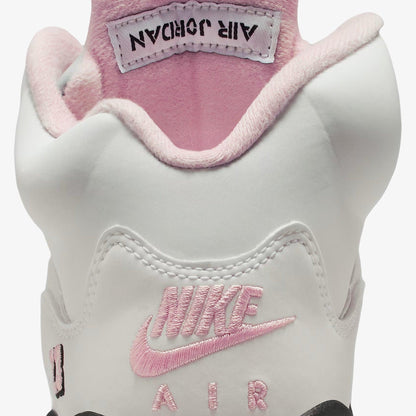 Air Jordan 5 Retro OG '35th Anniversary / Medium Soft Pink' (2025) (GS) [HQ7980-102] Athletic Basketball Sports Sneakers in White / Medium Soft Pink - Black for Unisex Youth Kids Junior Boys Girls - AVBL MRKT (9)