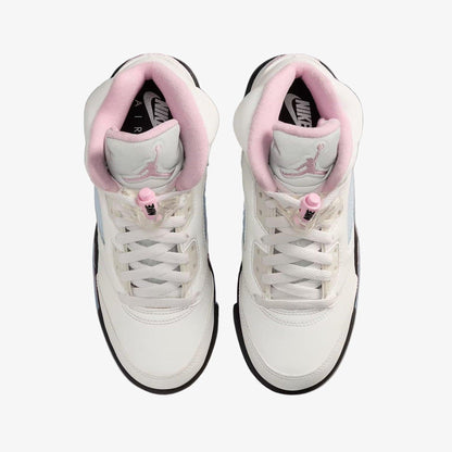 Air Jordan 5 Retro OG '35th Anniversary / Medium Soft Pink' (2025) (GS) [HQ7980-102] Athletic Basketball Sports Sneakers in White / Medium Soft Pink - Black for Unisex Youth Kids Junior Boys Girls - AVBL MRKT (5)
