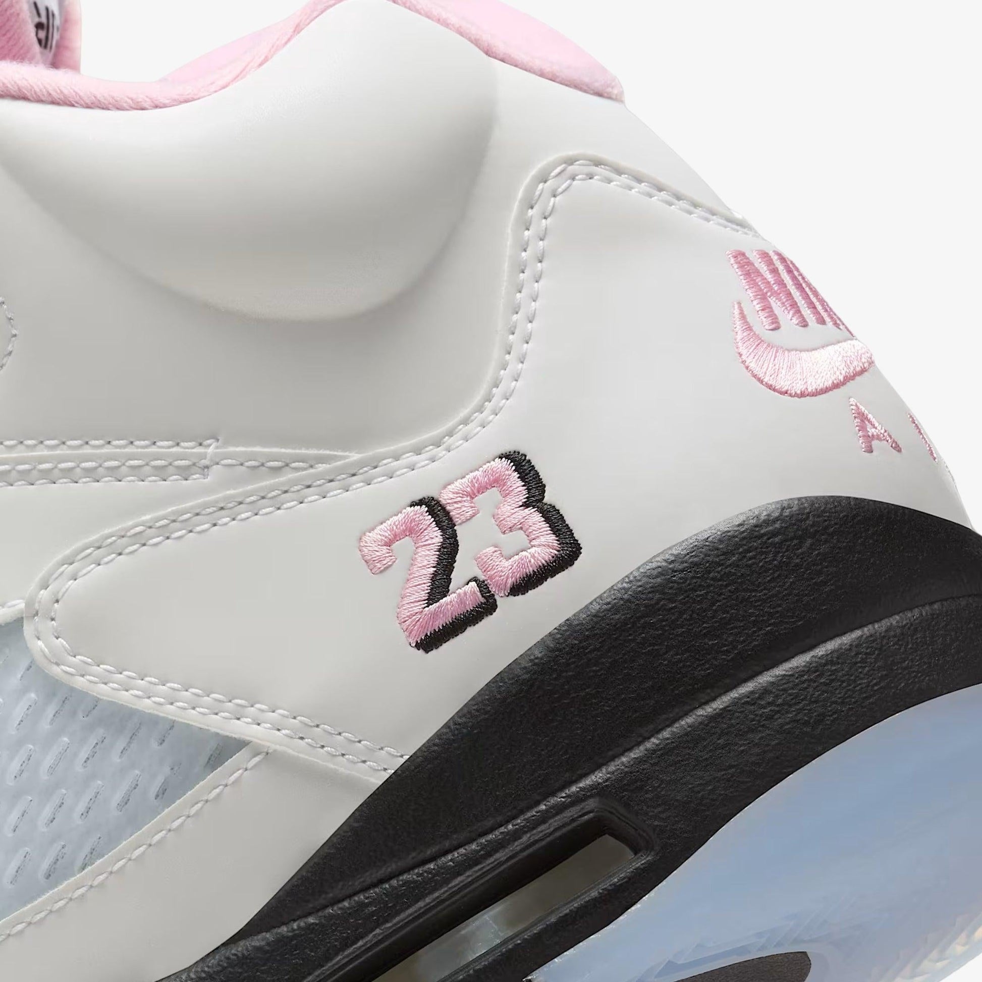 Air Jordan 5 Retro OG '35th Anniversary / Medium Soft Pink' (2025) [HQ7978-102] Athletic Basketball Sports Sneakers in White / Medium Soft Pink - Black for Unisex Adult Mens - AVBL MRKT (9)