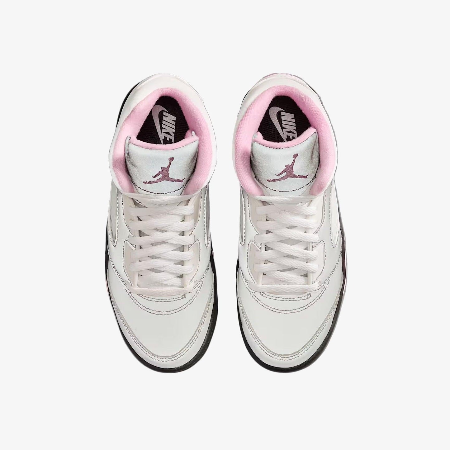 Air Jordan 5 Retro OG '35th Anniversary / Medium Soft Pink' (2025) (PS) [HQ7979-102] Athletic Basketball Sports Sneakers in White / Medium Soft Pink - Black for Unisex Little Kids Pre-School Boys Girls - AVBL MRKT (5)