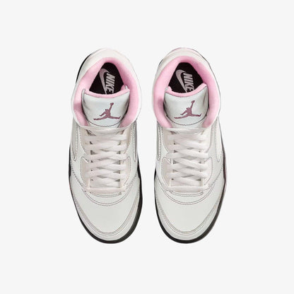 Air Jordan 5 Retro OG '35th Anniversary / Medium Soft Pink' (2025) (PS) [HQ7979-102] Athletic Basketball Sports Sneakers in White / Medium Soft Pink - Black for Unisex Little Kids Pre-School Boys Girls - AVBL MRKT (5)