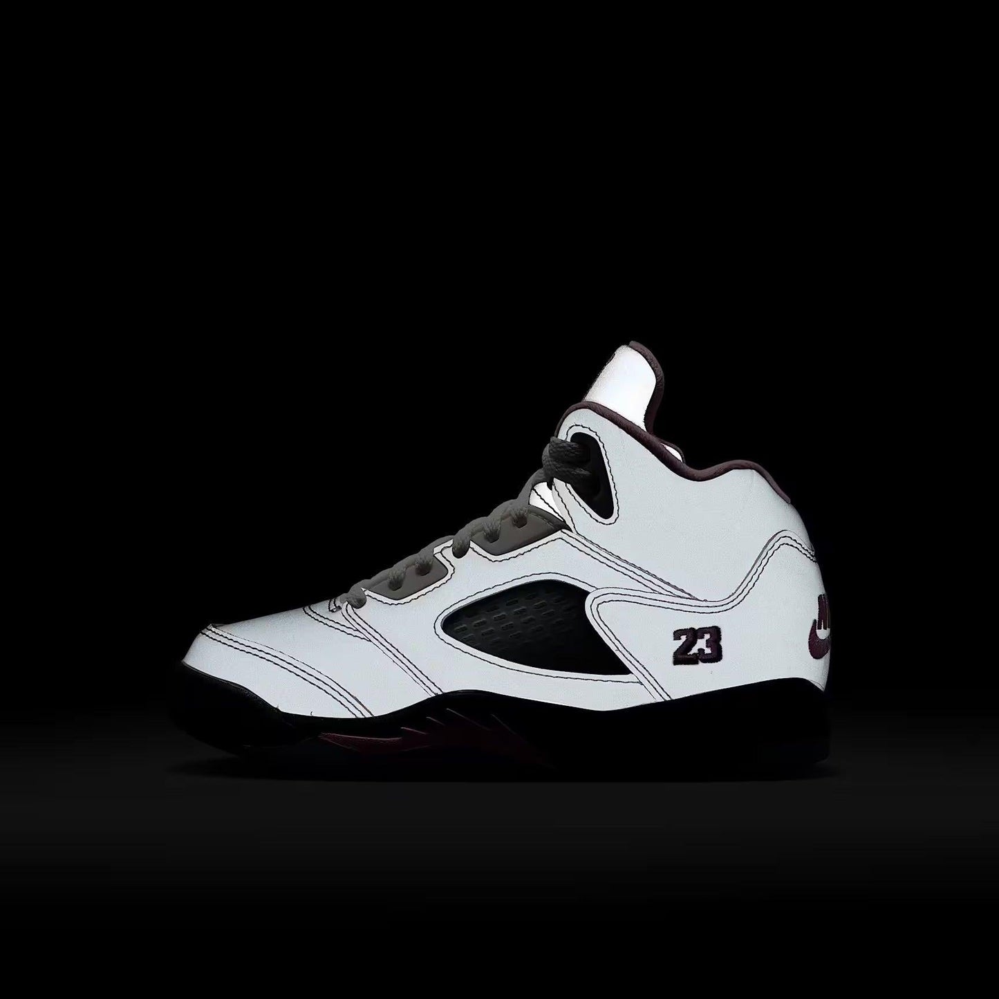 Air Jordan 5 Retro OG '35th Anniversary / Medium Soft Pink' (2025) (PS) [HQ7979-102] Athletic Basketball Sports Sneakers in White / Medium Soft Pink - Black for Unisex Little Kids Pre-School Boys Girls - AVBL MRKT (10)