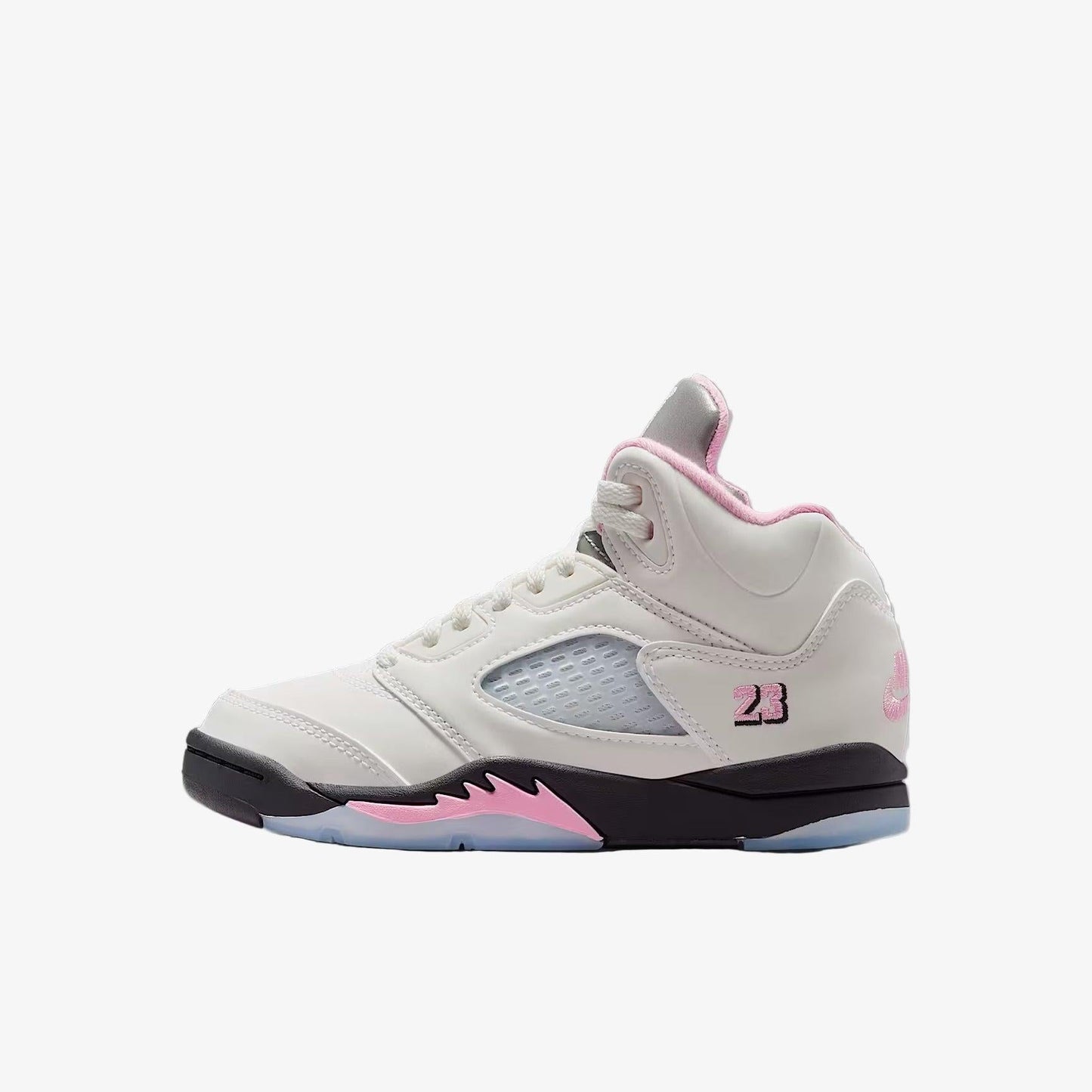Air Jordan 5 Retro OG '35th Anniversary / Medium Soft Pink' (2025) (PS) [HQ7979-102] Athletic Basketball Sports Sneakers in White / Medium Soft Pink - Black for Unisex Little Kids Pre-School Boys Girls - AVBL MRKT (2)