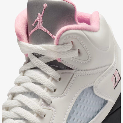 Air Jordan 5 Retro OG '35th Anniversary / Medium Soft Pink' (2025) (PS) [HQ7979-102] Athletic Basketball Sports Sneakers in White / Medium Soft Pink - Black for Unisex Little Kids Pre-School Boys Girls - AVBL MRKT (7)