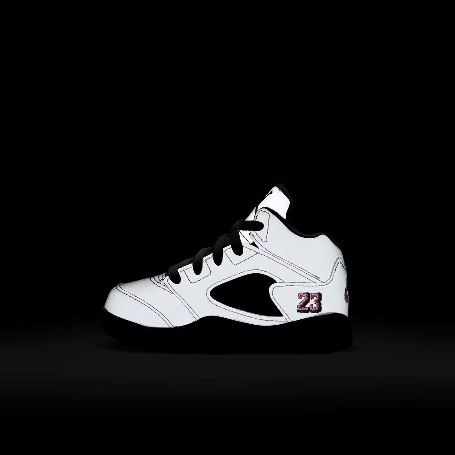 Air Jordan 5 Retro OG '35th Anniversary / Medium Soft Pink' (2025) (TD) [HQ7981-102] Athletic Basketball Sports Sneakers in White / Medium Soft Pink - Black for Unisex Baby Infant Toddler - AVBL MRKT (9)