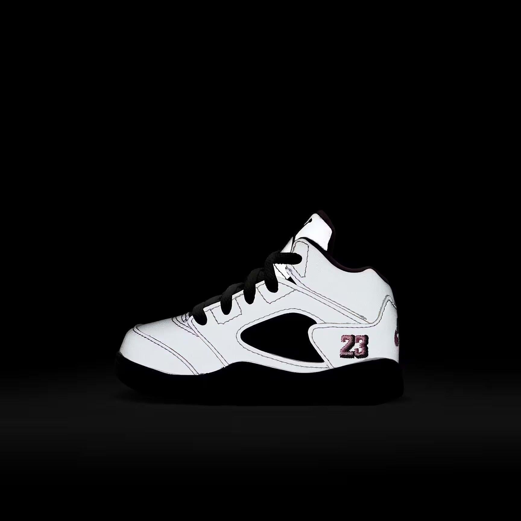 Air Jordan 5 Retro OG '35th Anniversary / Medium Soft Pink' (2025) (TD) [HQ7981-102] Athletic Basketball Sports Sneakers in White / Medium Soft Pink - Black for Unisex Baby Infant Toddler - AVBL MRKT (9)